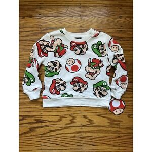 Nintendo Super Mario Boys' Pullover Long Sleeve Sweater Size 2T NWT